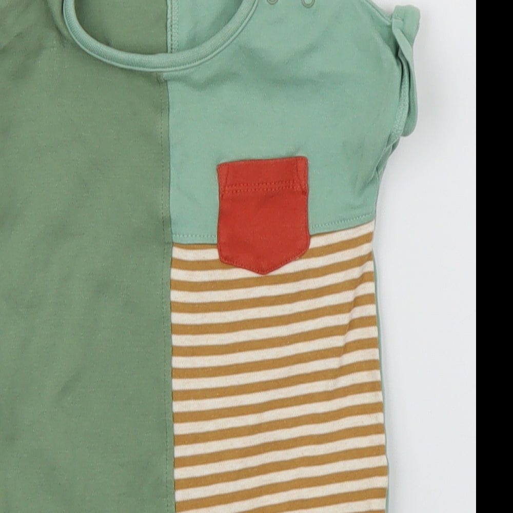 NEXT  Green Striped  Babygrow One-Piece Size 3-6 Months