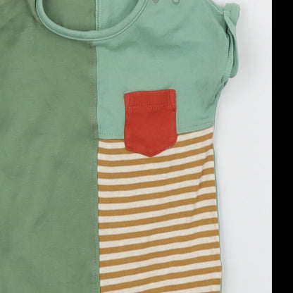 NEXT  Green Striped  Babygrow One-Piece Size 3-6 Months