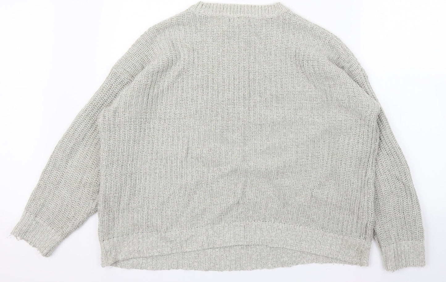 Womens UK Size M newlook Grey Pullover Jumper