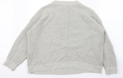 Womens UK Size M newlook Grey Pullover Jumper