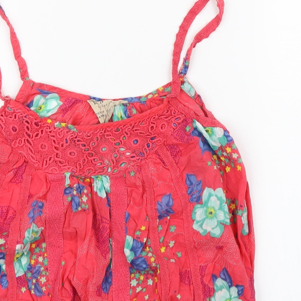 Womens UK Size 10 H&M Pink Basic Blouse