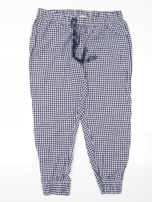 Womens UK Size M Preworn Regular Fit  Blue Trousers