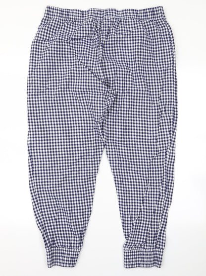 Womens UK Size M Preworn Regular Fit  Blue Trousers