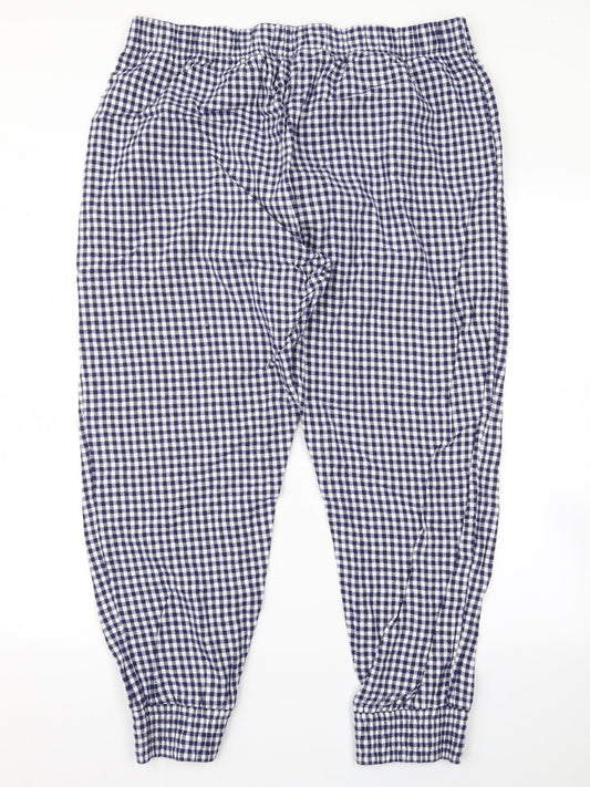 Womens UK Size M Preworn Regular Fit  Blue Trousers