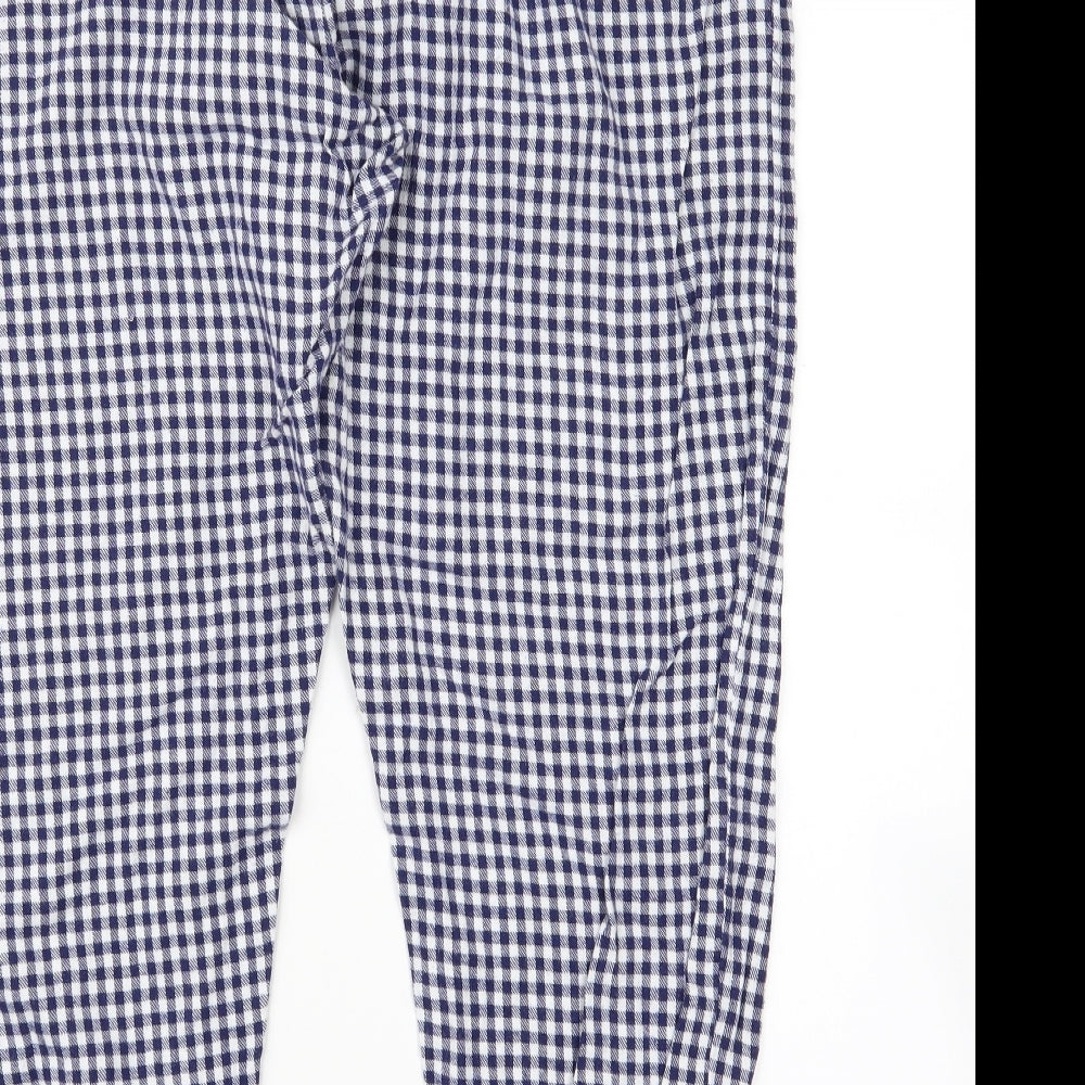 Womens UK Size M Preworn Regular Fit  Blue Trousers