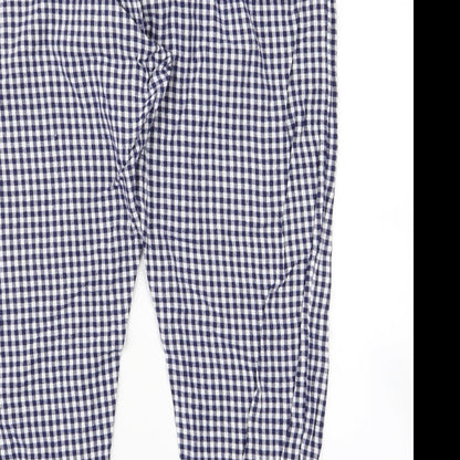 Womens UK Size M Preworn Regular Fit  Blue Trousers