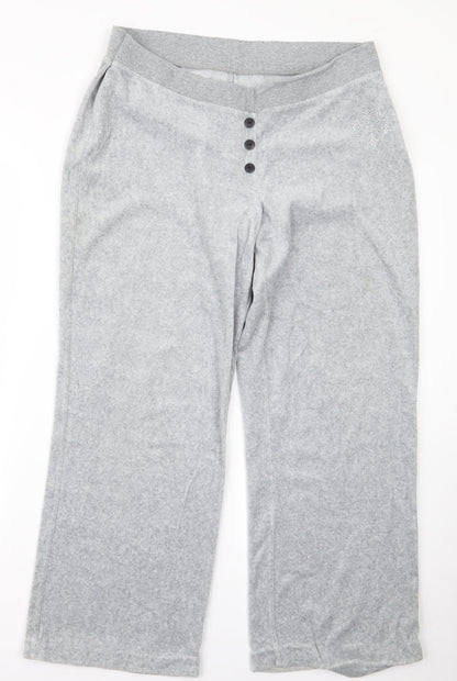 Womens UK Size 16 Preworn Regular Fit  Grey Trousers