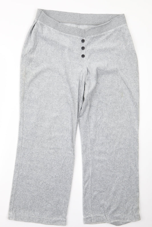 Womens UK Size 16 Preworn Regular Fit  Grey Trousers
