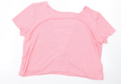 Womens UK Size S Preworn Pink Cardigan Jumper