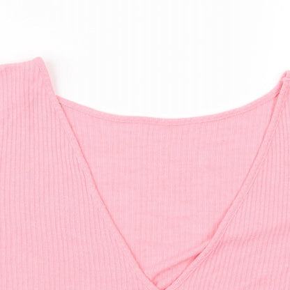 Womens UK Size S Preworn Pink Cardigan Jumper