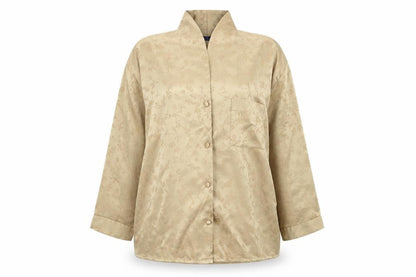 Womens UK Size 16 Preworn Gold Basic Button-Up