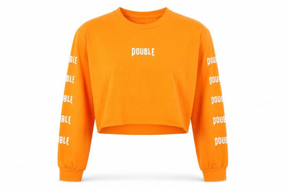 double Womens Orange   Pullover Jumper Size M