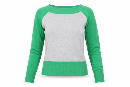 Womens UK Size S Divided Green Pullover Jumper