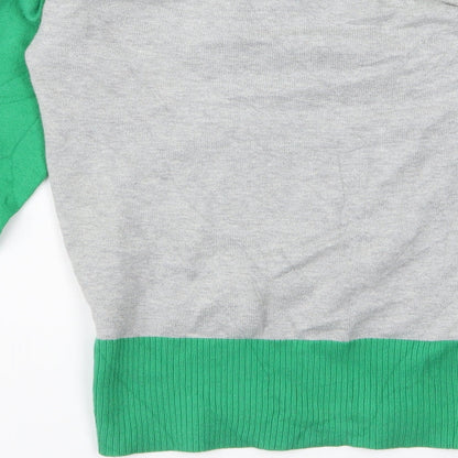 Womens UK Size S Divided Green Pullover Jumper