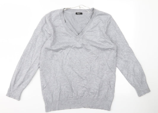 Womens UK Size XL M&Co Grey Pullover Jumper