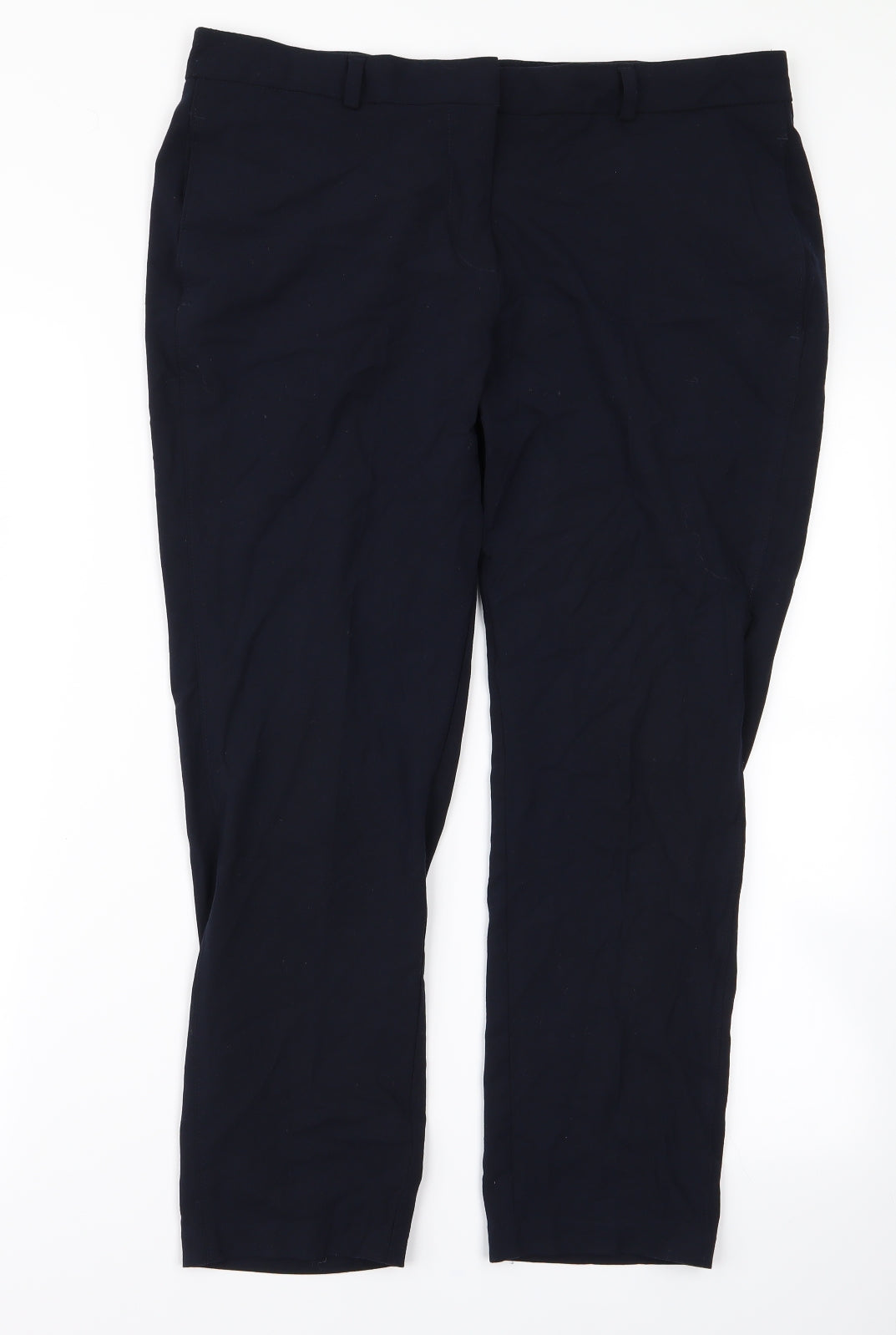 Womens UK Size 14 m&s Regular Fit  Blue Trousers