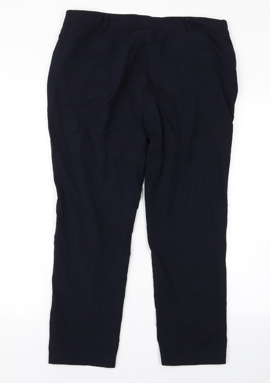 Womens UK Size 14 m&s Regular Fit  Blue Trousers