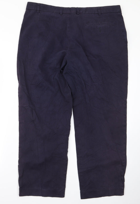 m&s Mens Blue   Trousers  Size 40 L20 in