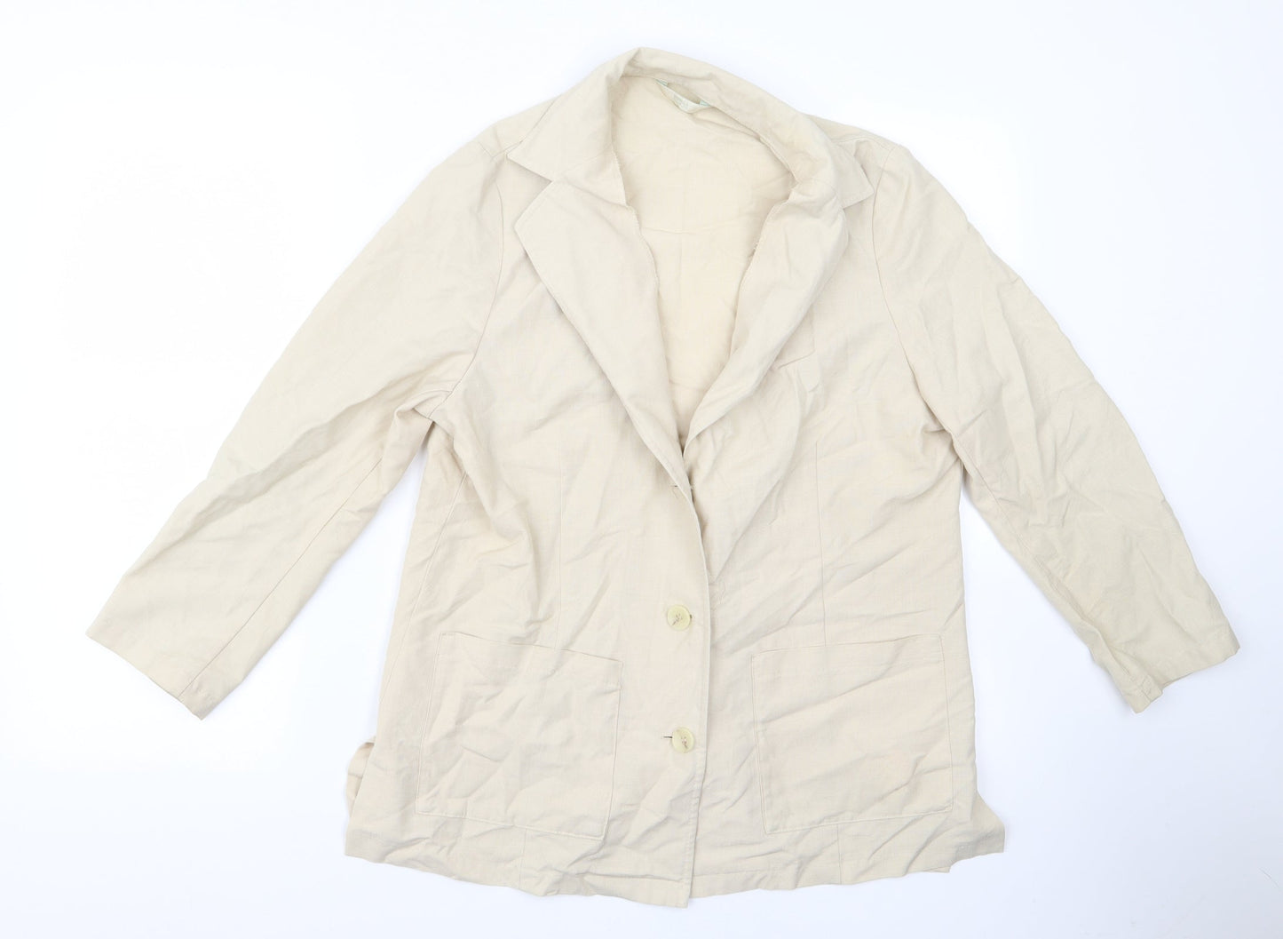 Womens UK Size 14 m&s Beige Jacket