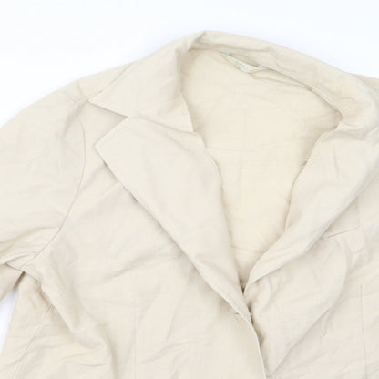 Womens UK Size 14 m&s Beige Jacket