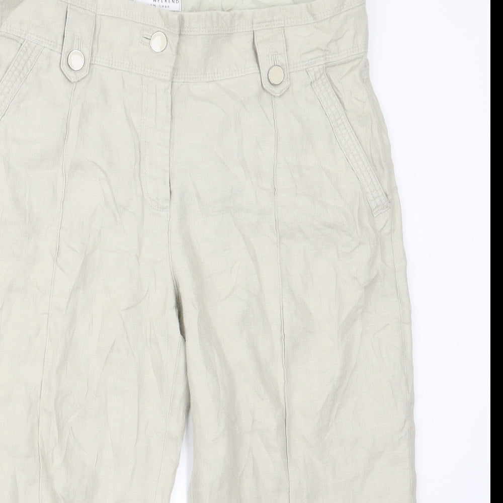 Womens UK Size 34 m7s Relaxed Fit  White Trousers