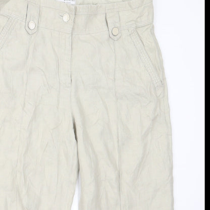Womens UK Size 34 m7s Relaxed Fit  White Trousers