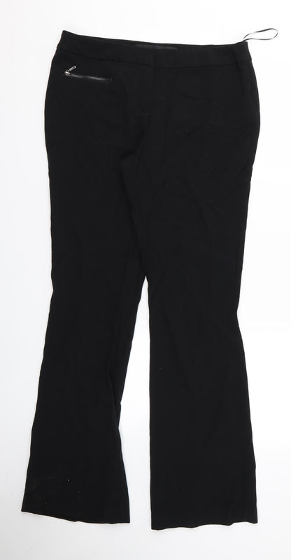 Womens UK Size 10 NEXT Regular Fit  Black Trousers
