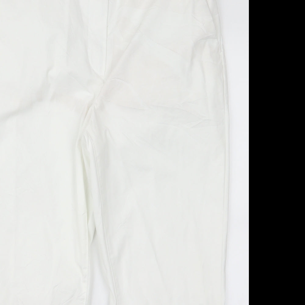 Womens UK Size 14 m&s Regular Fit  White Trousers