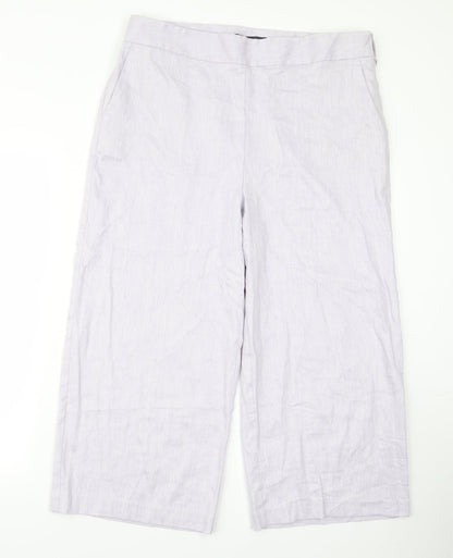 Womens UK Size 16 m&s Regular Fit  Purple Trousers