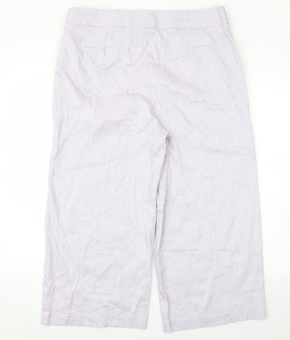 Womens UK Size 16 m&s Regular Fit  Purple Trousers