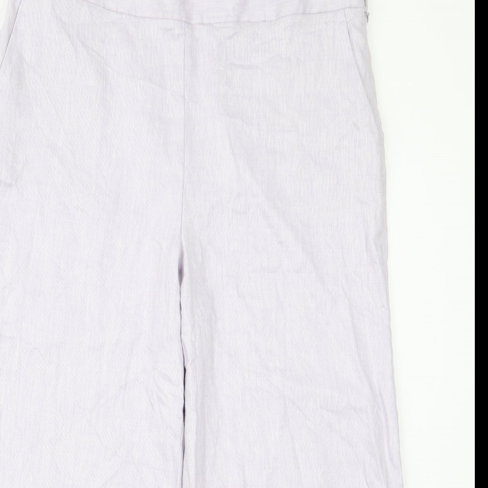 Womens UK Size 16 m&s Regular Fit  Purple Trousers