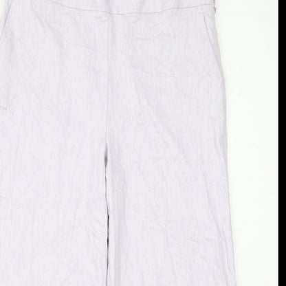 Womens UK Size 16 m&s Regular Fit  Purple Trousers