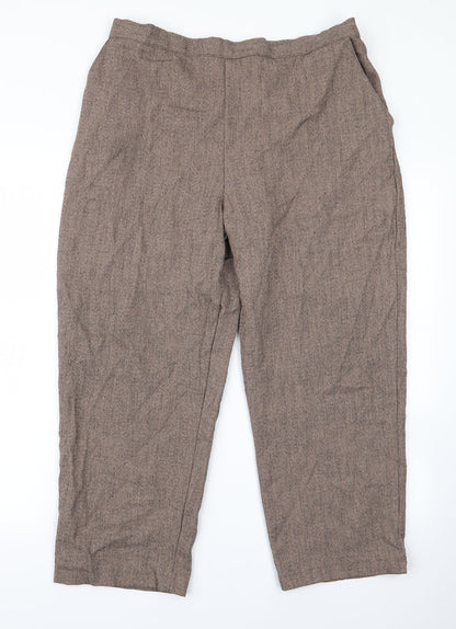 Autonomy Womens Brown   Trousers  Size 20 L21 in