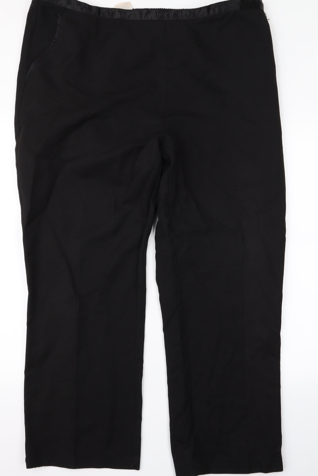 Womens UK Size XL Damart Regular Fit  Black Trousers