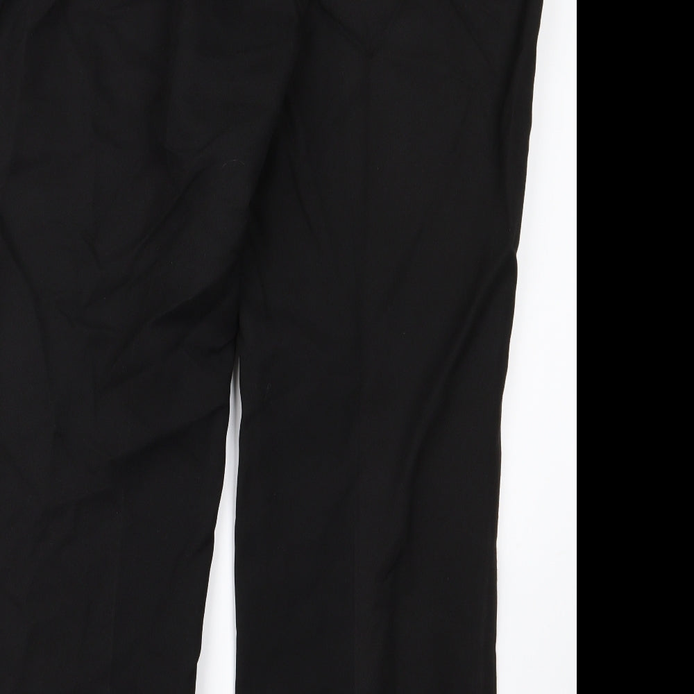 Womens UK Size XL Damart Regular Fit  Black Trousers