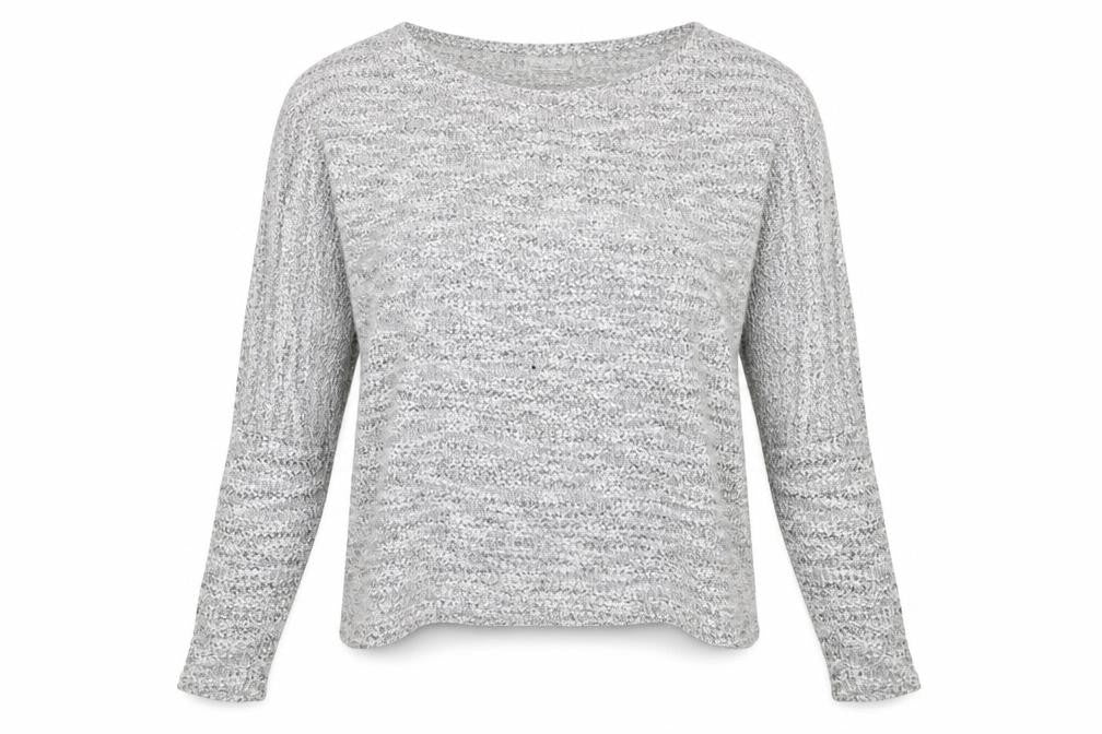 Front view of onlye women’s grey jumper, size S
