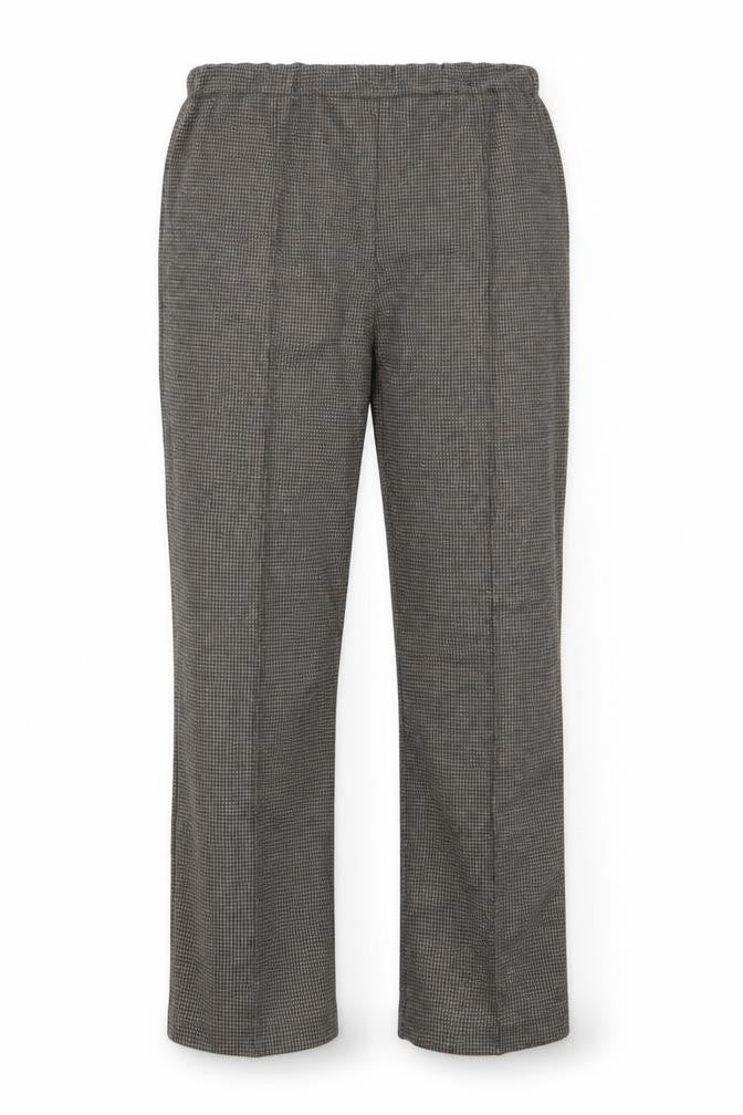 Front view of bonmrache women’s brown trousers, size UK 14, 20-inch leg