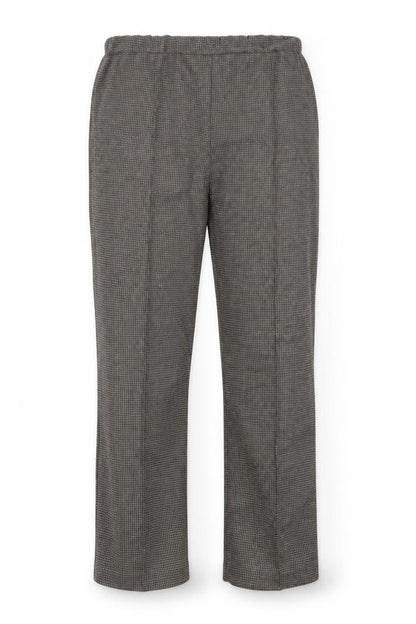 Front view of bonmrache women’s brown trousers, size UK 14, 20-inch leg