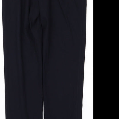 Womens UK Size 14 m&s Relaxed Fit  Blue Trousers