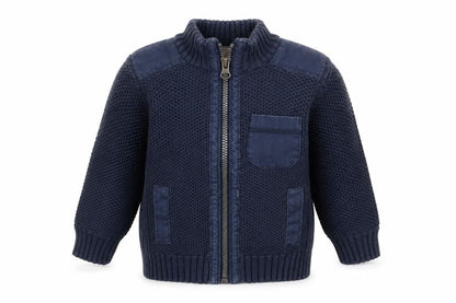 Front view of F&F Blue Jacket, size 12, Months