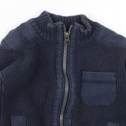 Close-up detail of F&F Blue Jacket, size 12, Months
