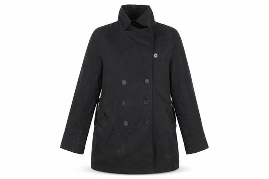 Great Plains Womens Black   Overcoat Coat Size XS