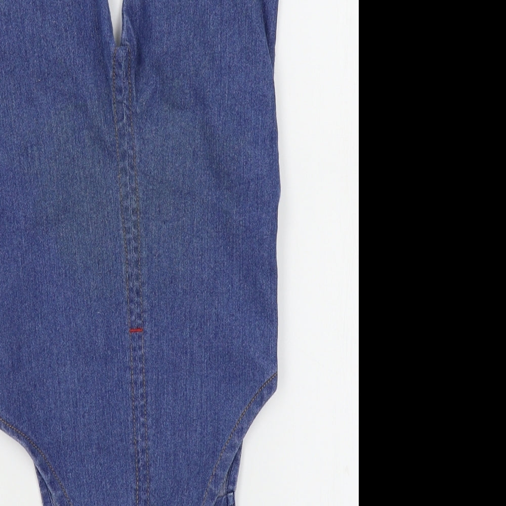 Preworn Girls Blue   Dungaree One-Piece Size M L10 in