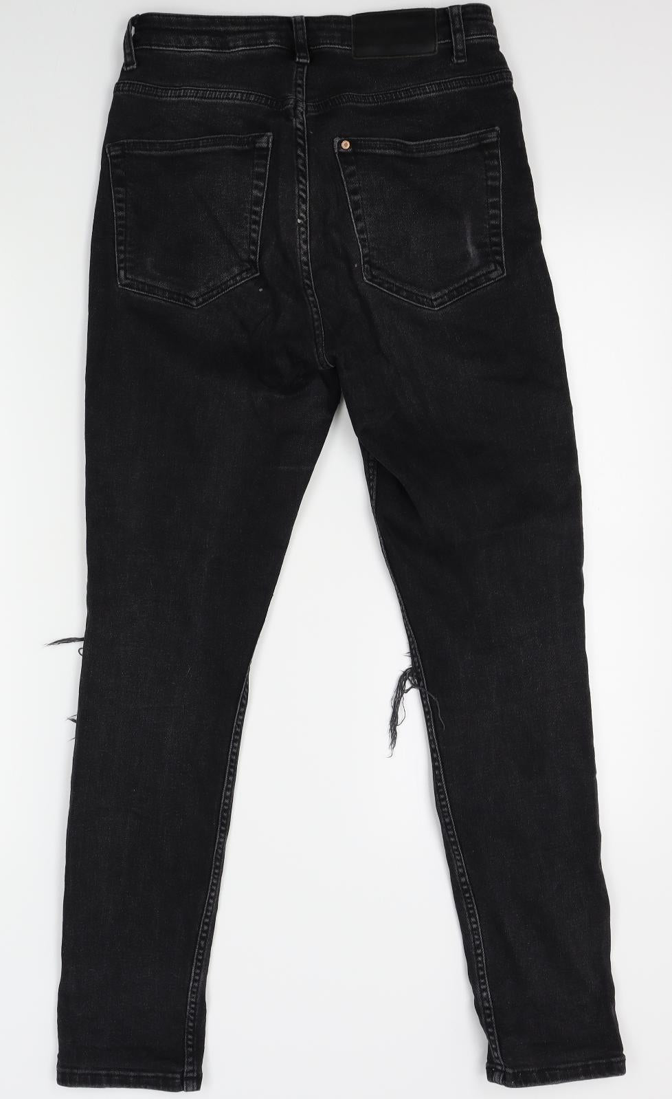 Womens UK Size One Size H&M Regular Fit Skinny Black Jeans