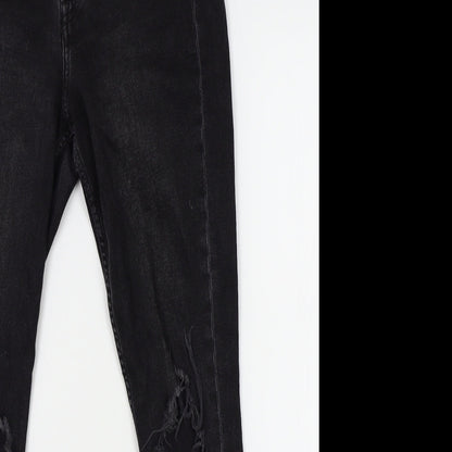 Womens UK Size One Size H&M Regular Fit Skinny Black Jeans