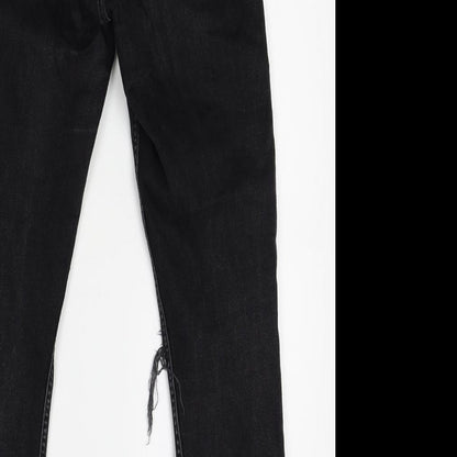 Womens UK Size One Size H&M Regular Fit Skinny Black Jeans