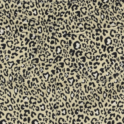 Hollister Womens Beige Animal Print  Straight & Pencil Skirt One Size  - ultra high rise