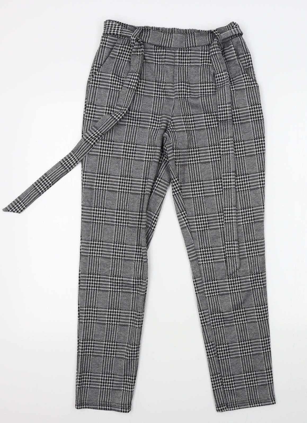 Love Tree Womens Grey Plaid  Trousers  Size S L26 in