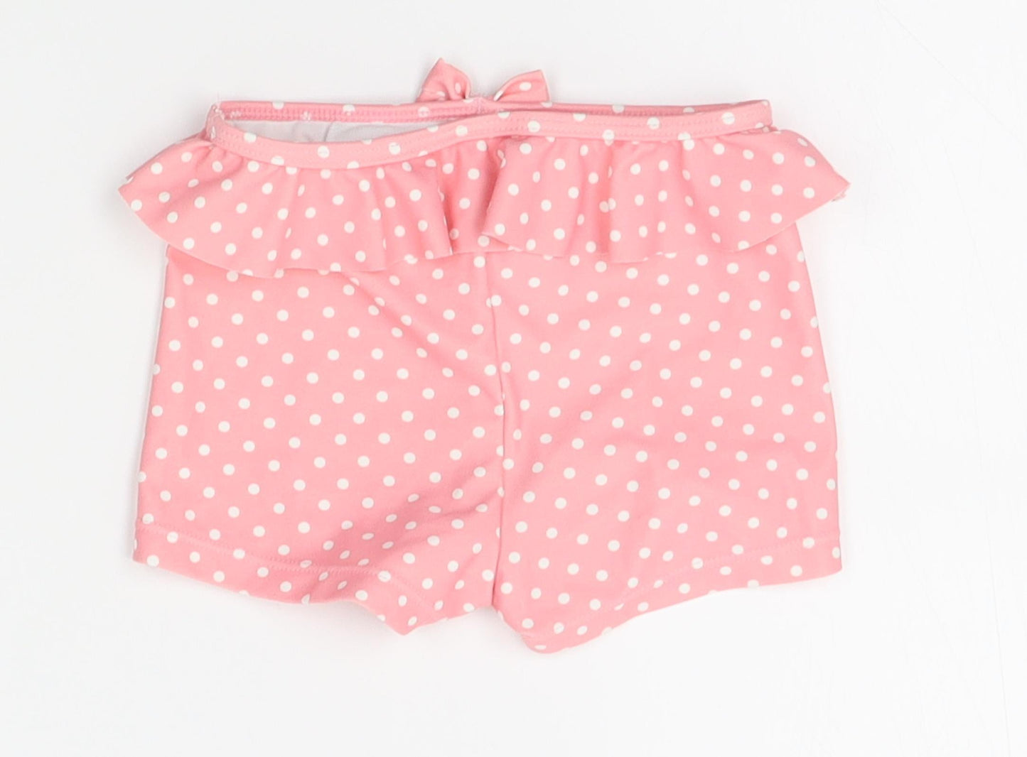 Mothercare Girls Pink Polka Dot   Pyjama Pants Size 9-12 Months  - night shorts