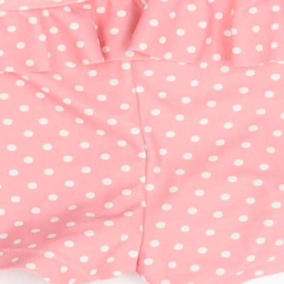 Mothercare Girls Pink Polka Dot   Pyjama Pants Size 9-12 Months  - night shorts